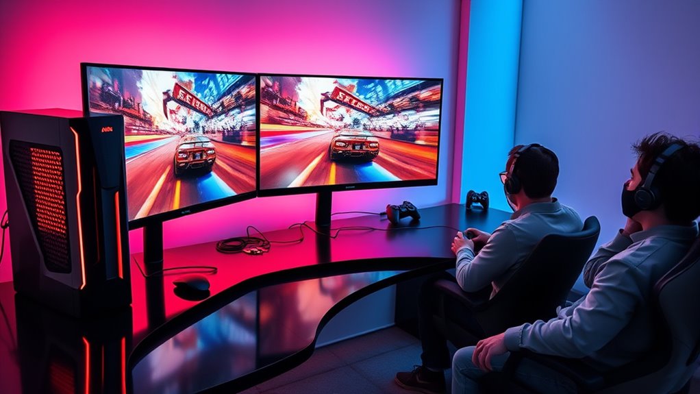 connect multiple display devices