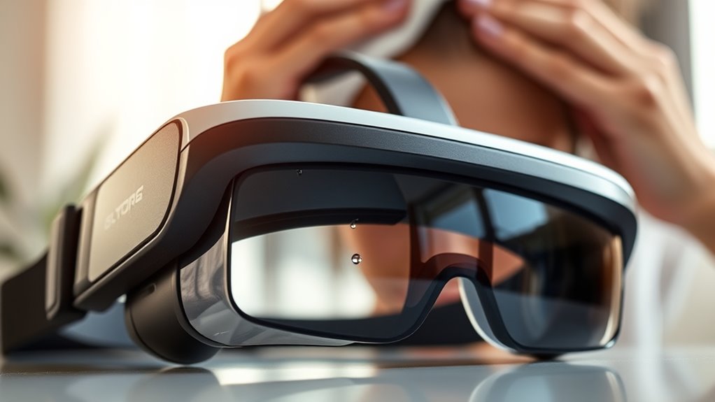 dry skin prevents fogging