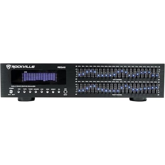 Rockville REQ42-B Dual 21-Band Equalizer with Rack Mount