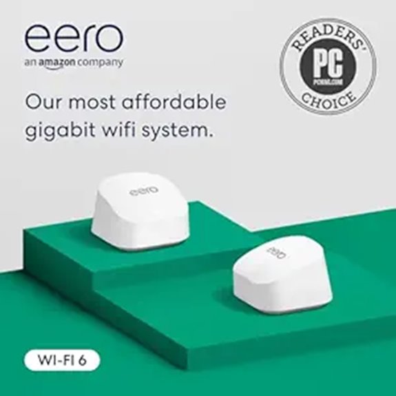 Amazon eero 6+ Mesh WiFi System (2-Pack)