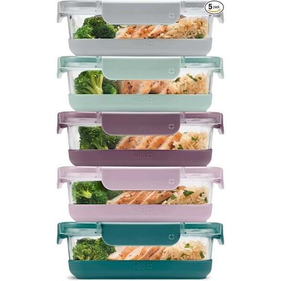 Ello Duraglass 10-Piece Glass Food Storage Set