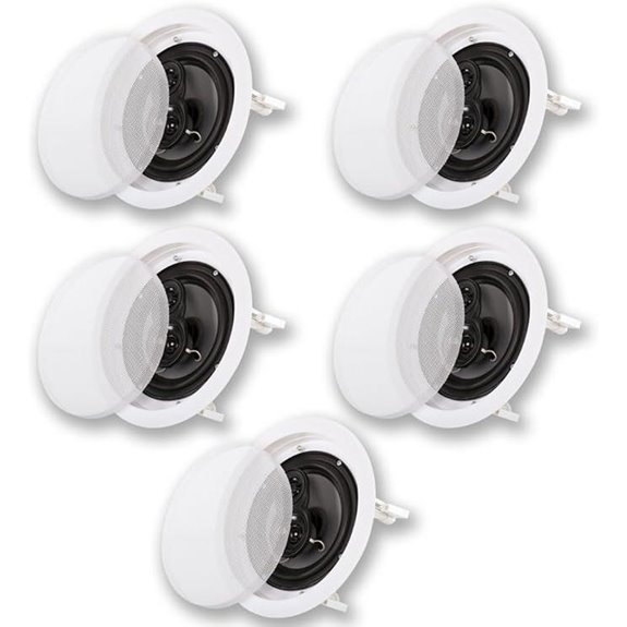 Acoustic Audio 8” 3-Way In-Ceiling Home Speakers