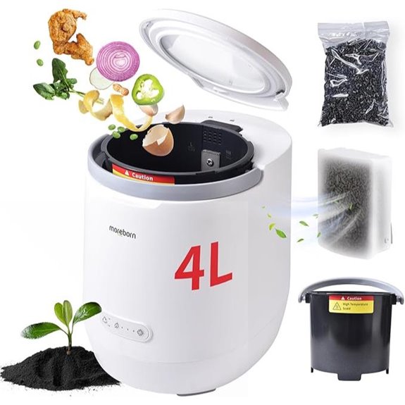 Electric Kitchen Composter with Auto-Cleaning 4L