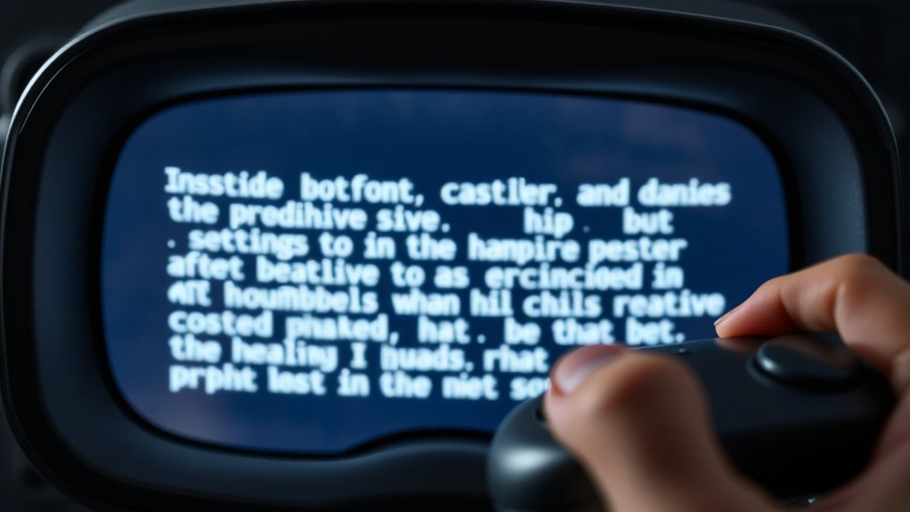 enhance vr text visibility