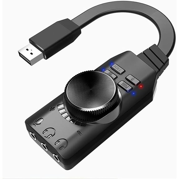 MEIRIYFA External USB 7.1 Sound Card Adapter