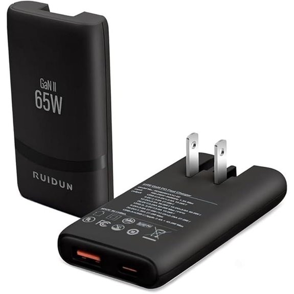 65W GaN USB-C Charger with Dual Ports