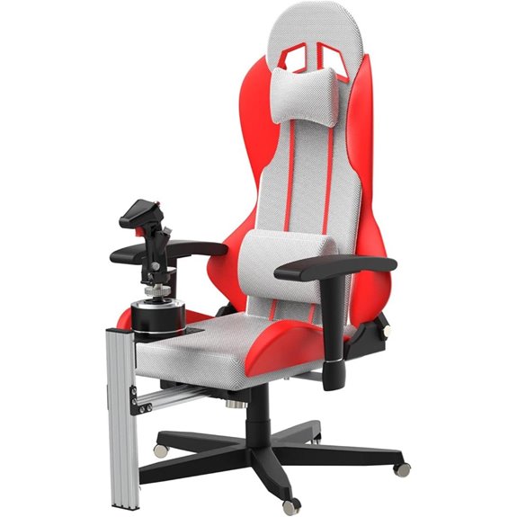 Flight Sim Chair Mounts for Joystick and Throttle