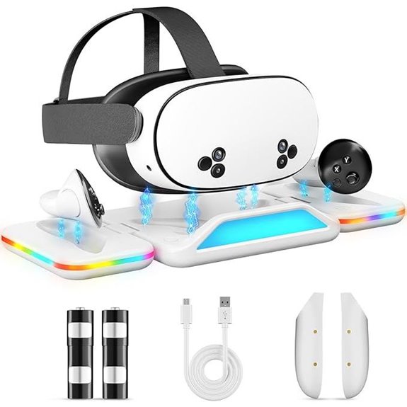 Foldable Charging Dock for Meta Quest 3/3S VR