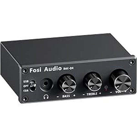 Fosi Audio Q4 DAC Headphone Amp with Multiple Inputs