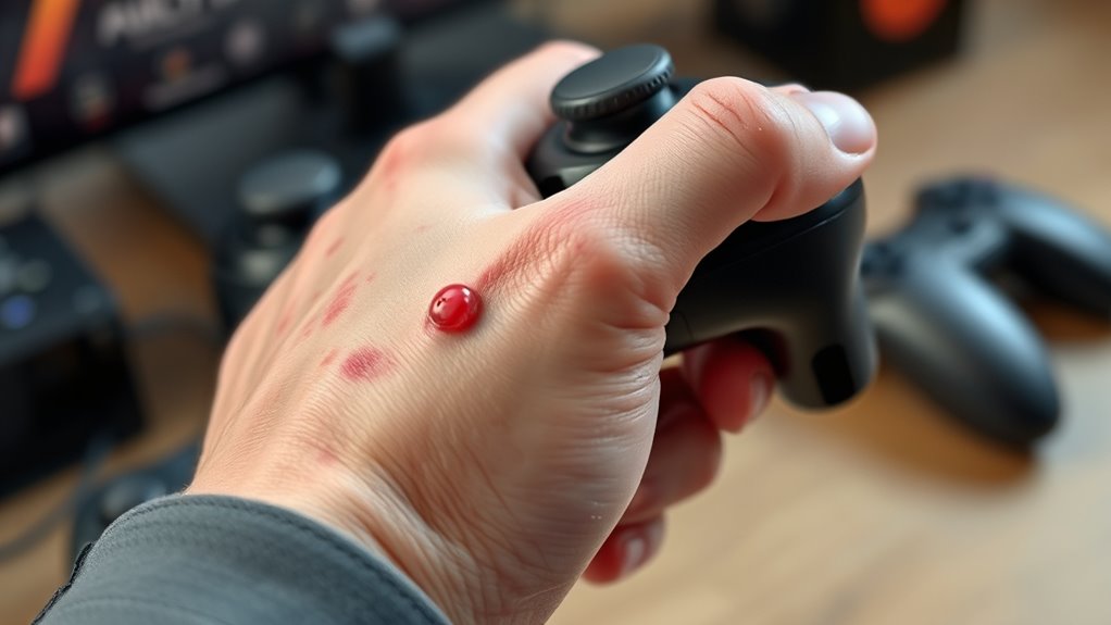 friction causes blister formation