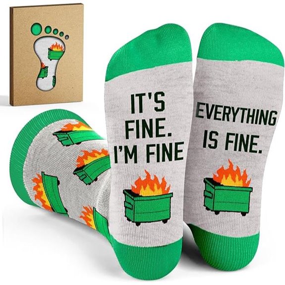 VICRAZY Funny Coworker Socks Christmas Office Gifts