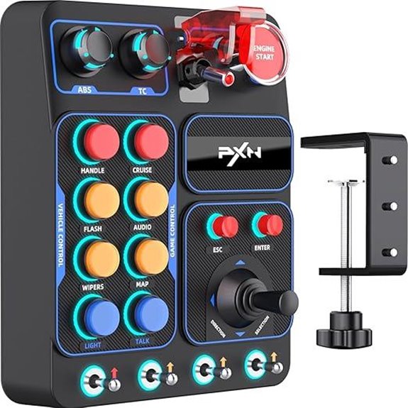 PXN CB1 Gaming Button Box for PC Simulators