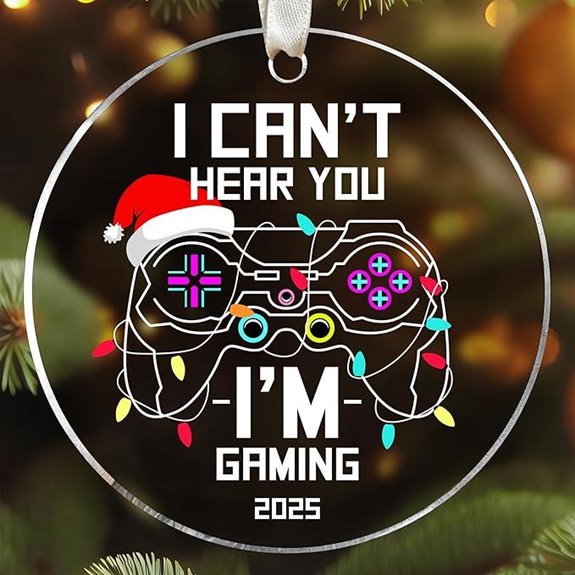 Gamer Video Game Christmas Ornament (Acrylic)