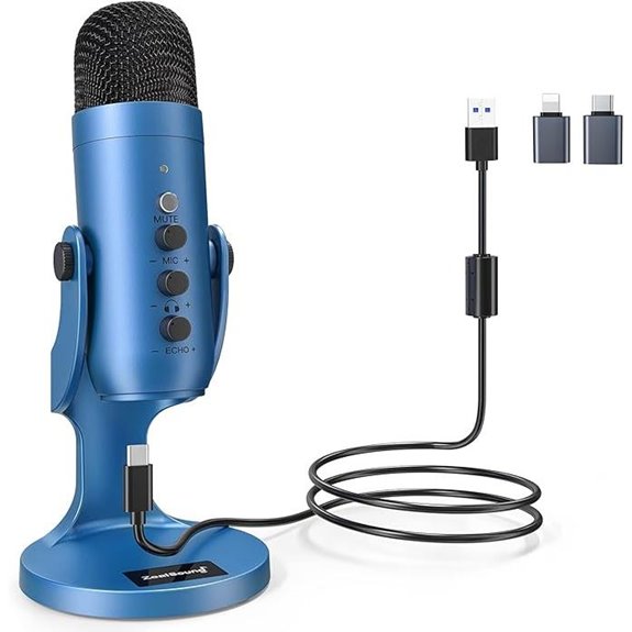 ZealSound USB Condenser Microphone for Gaming and Streaming