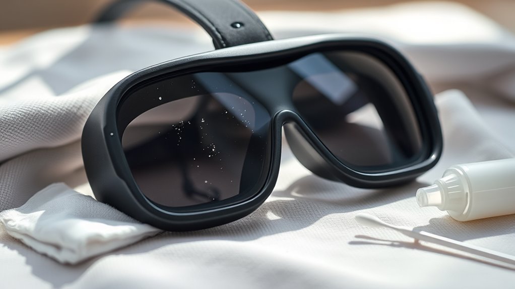 gentle careful lens cleaning