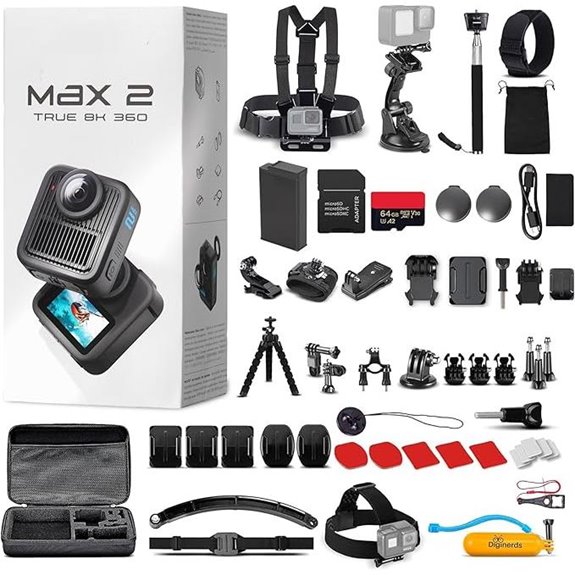 GoPro MAX 2 8K 360 Action Camera with Accessories