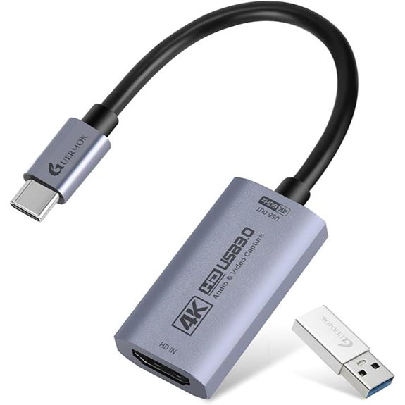 Guermok 4K HDMI Capture Card for Streaming