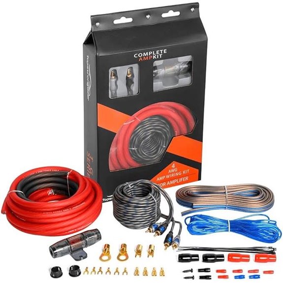 TOPSTRONGGEAR 4ga Car Amplifier Wiring Kit