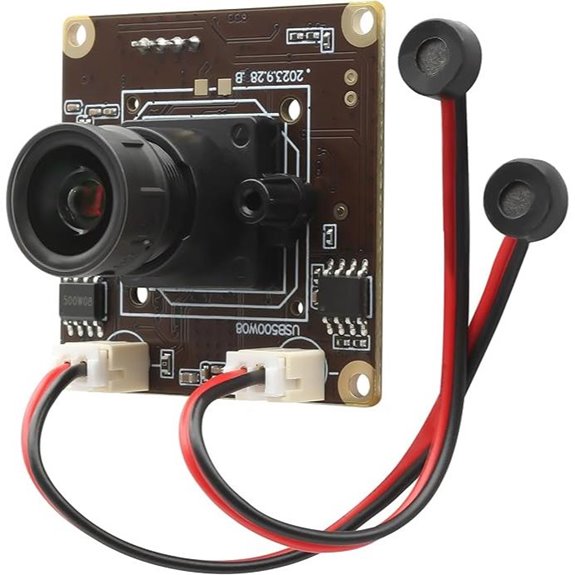MMlove 5MP USB Webcam with Microphones and Wide View