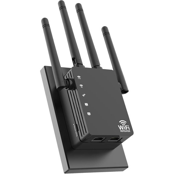 WiFi Extender with 4 Antennas 1200Mbps Dual Band