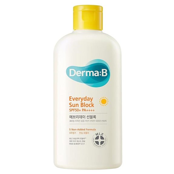 Derma B SPF50+ Sunscreen Large Size Fast-Absorbing SPF Moisturizer