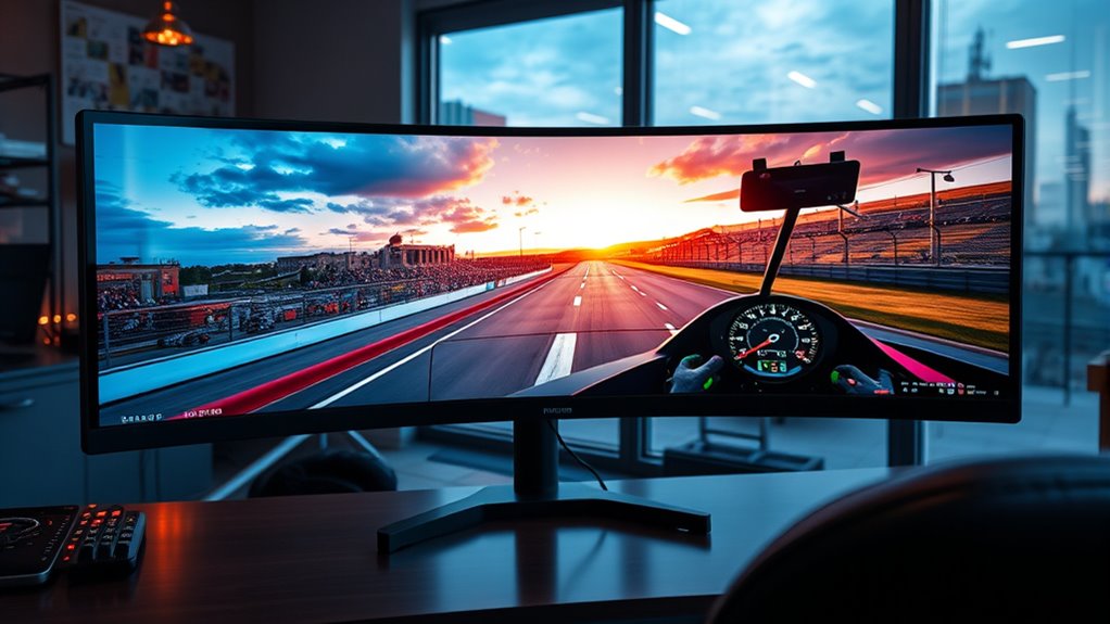 immersive ultrawide racing setup