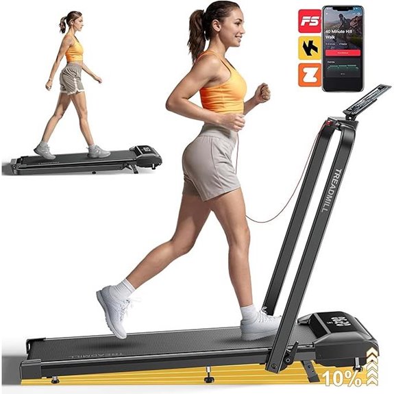 Walking Pad Treadmill with Incline and App