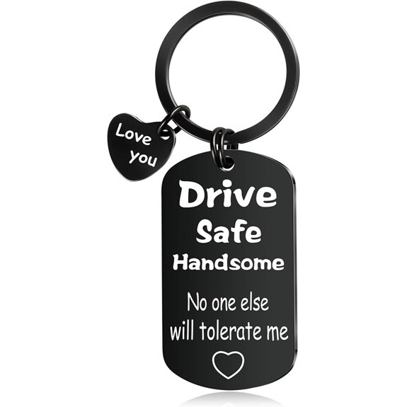 ChunlongFour Drive Safe Keychain for Men and Couples