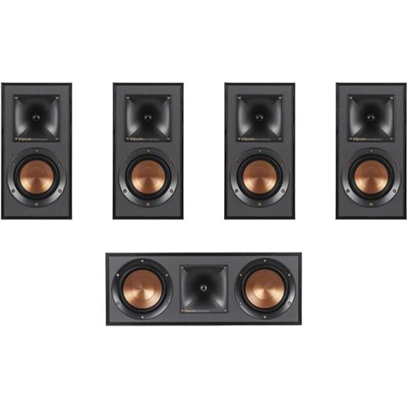 Klipsch Home Theater Speakers Bundle (2 R-41M + R-52C)