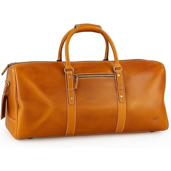 Northridge Leather 24-Inch Full-Grain Leather Duffle