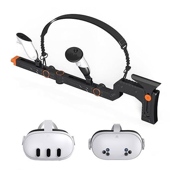 VR Gun Stock for Meta Quest 3 with Magnetic & Adjustable Features