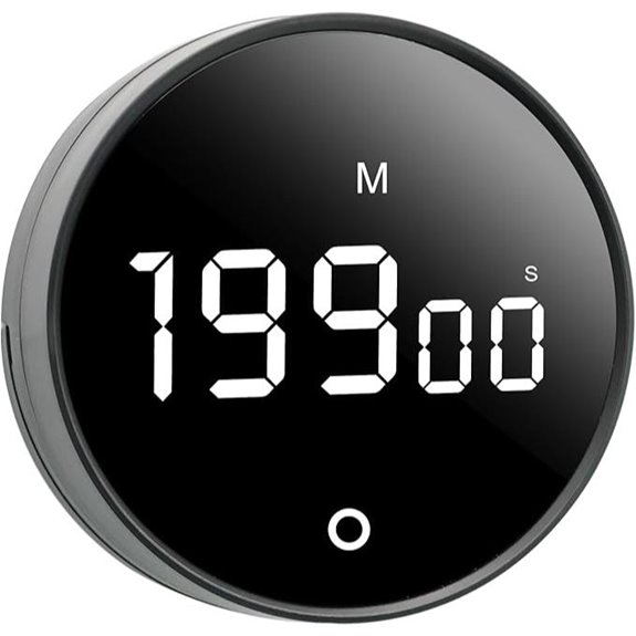 Magnetic Digital Kitchen Timer with Large LED Display
