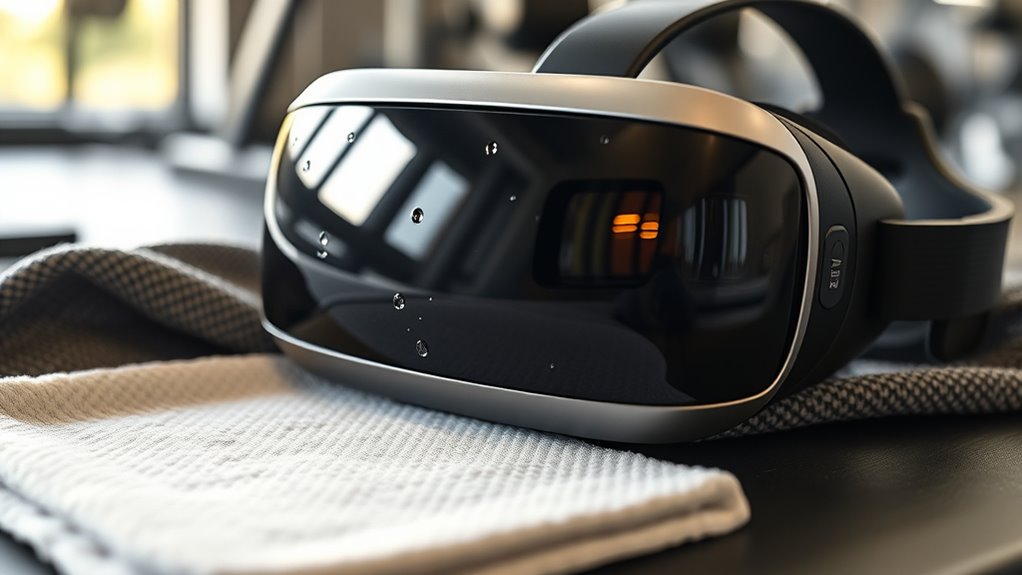 manage sweat with towels