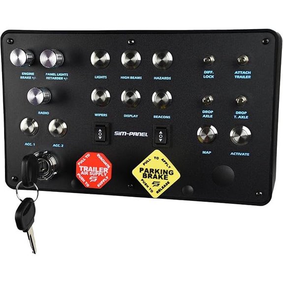 Classic 2-Button Box for ATS/ETS2 (Matte Black)