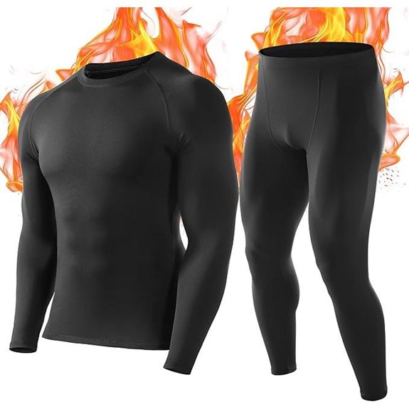 Roadbox Men's Thermal Underwear Fleece Base Layer Set
