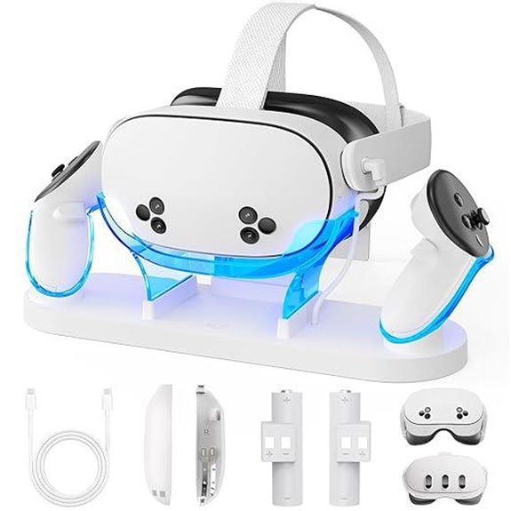 YOGES 2-in-1 Charging Dock for Meta Quest 3