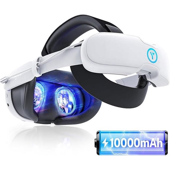 YOGES 10000mAh Battery Head Strap for Meta Quest 3