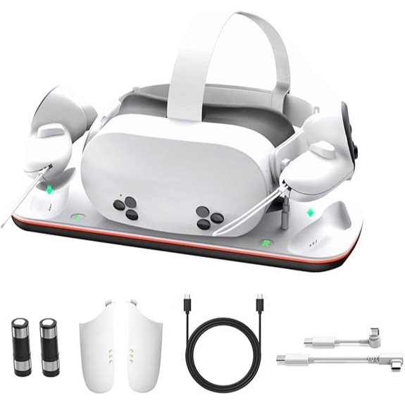 Meta Quest 3S/3 VR Charging Dock with Batteries