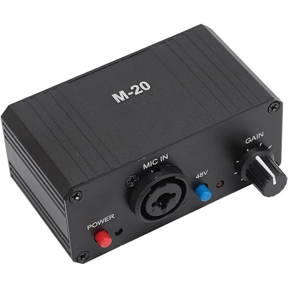Microphone Preamp with Gain Booster and XLR Output