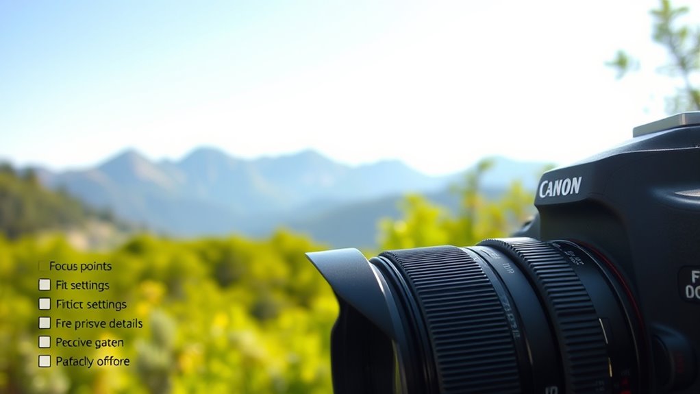 optimize camera settings for sharpness