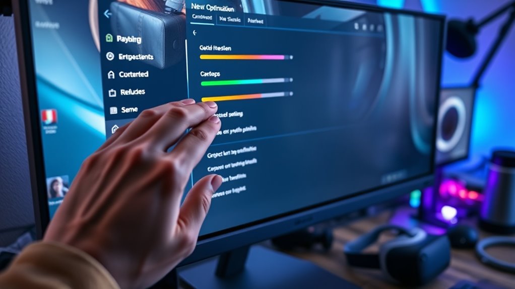 optimize vr software settings