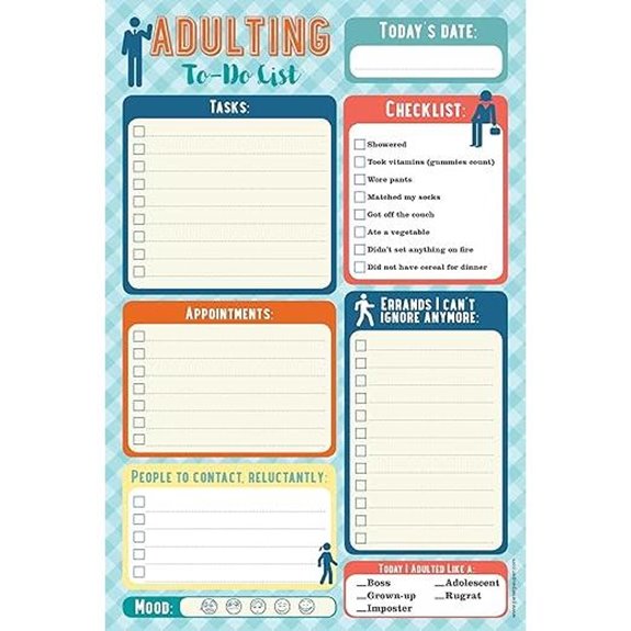 Adulting Note Pad (To Do List)