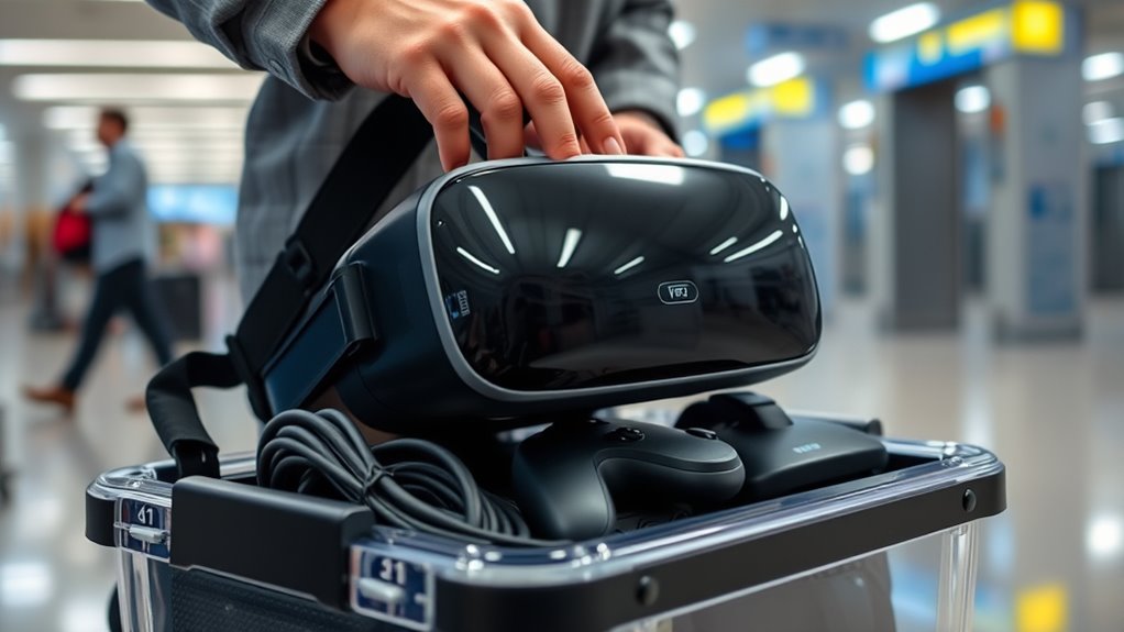 pack vr gear carefully