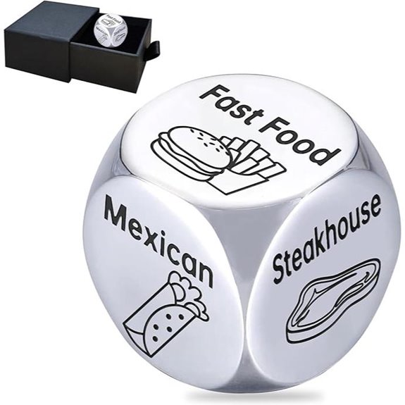 Father's Day Food Dice Gift for Him Her Men Women