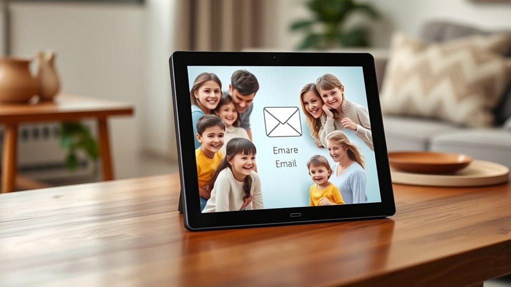 photo frame sharing features