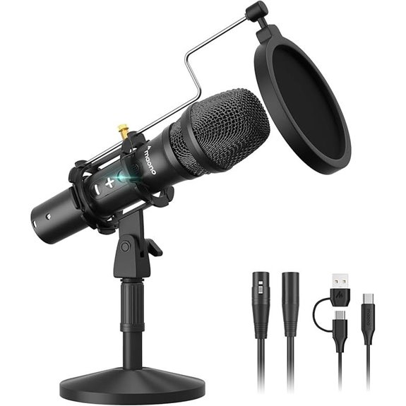 MAONO HD300T Podcast Microphone Kit with Shock Mount