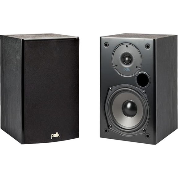 Polk Audio T15 Bookshelf Speakers – Deep Bass Dolby
