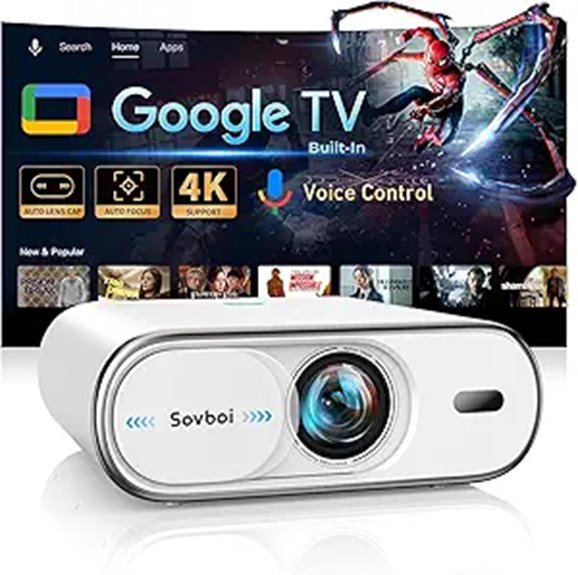Sovboi 4K Portable Smart Projector with WiFi/Bluetooth