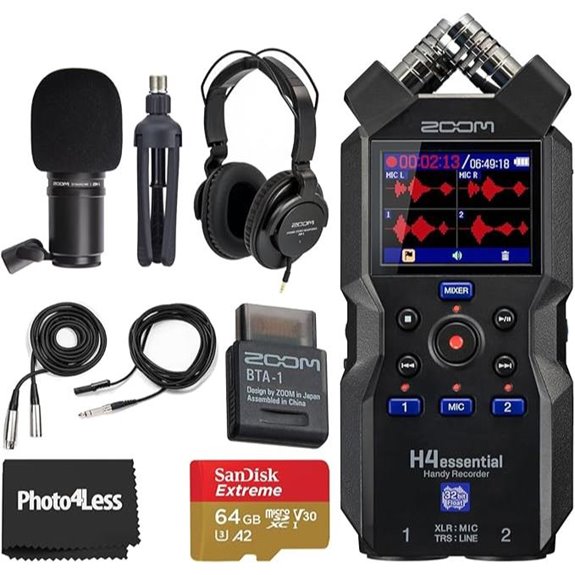 Zoom H4 Handy Recorder Bundle with Mic and Accessories