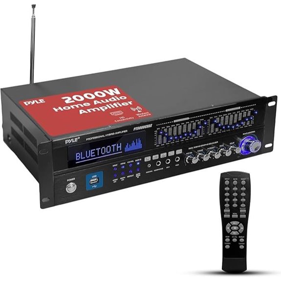 Pyle 6-Channel 2000W Bluetooth Home Amplifier